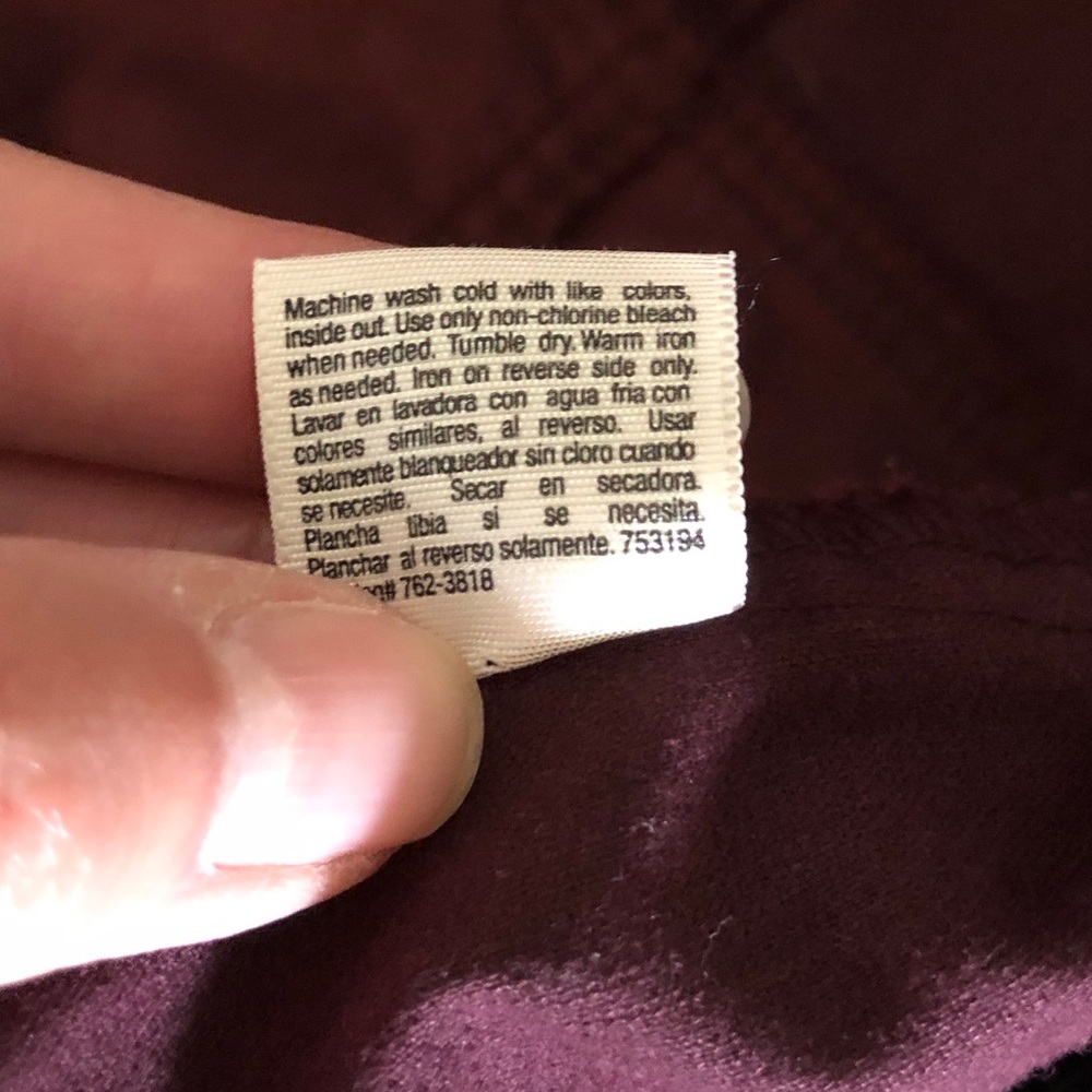 St. John’s Bay maroon corduroy blazer Sz MP - Picture 7 of 11
